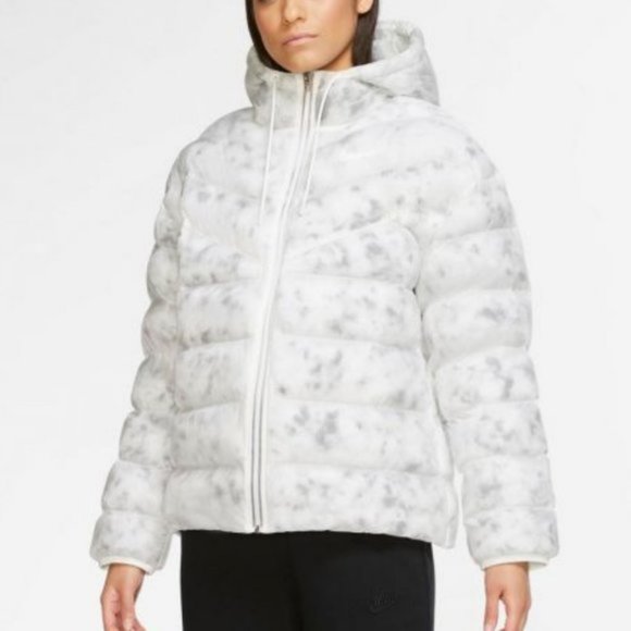 Nike Jackets & Blazers - Nike Women's Marble EcoDown Puffer Coat Jacket Small